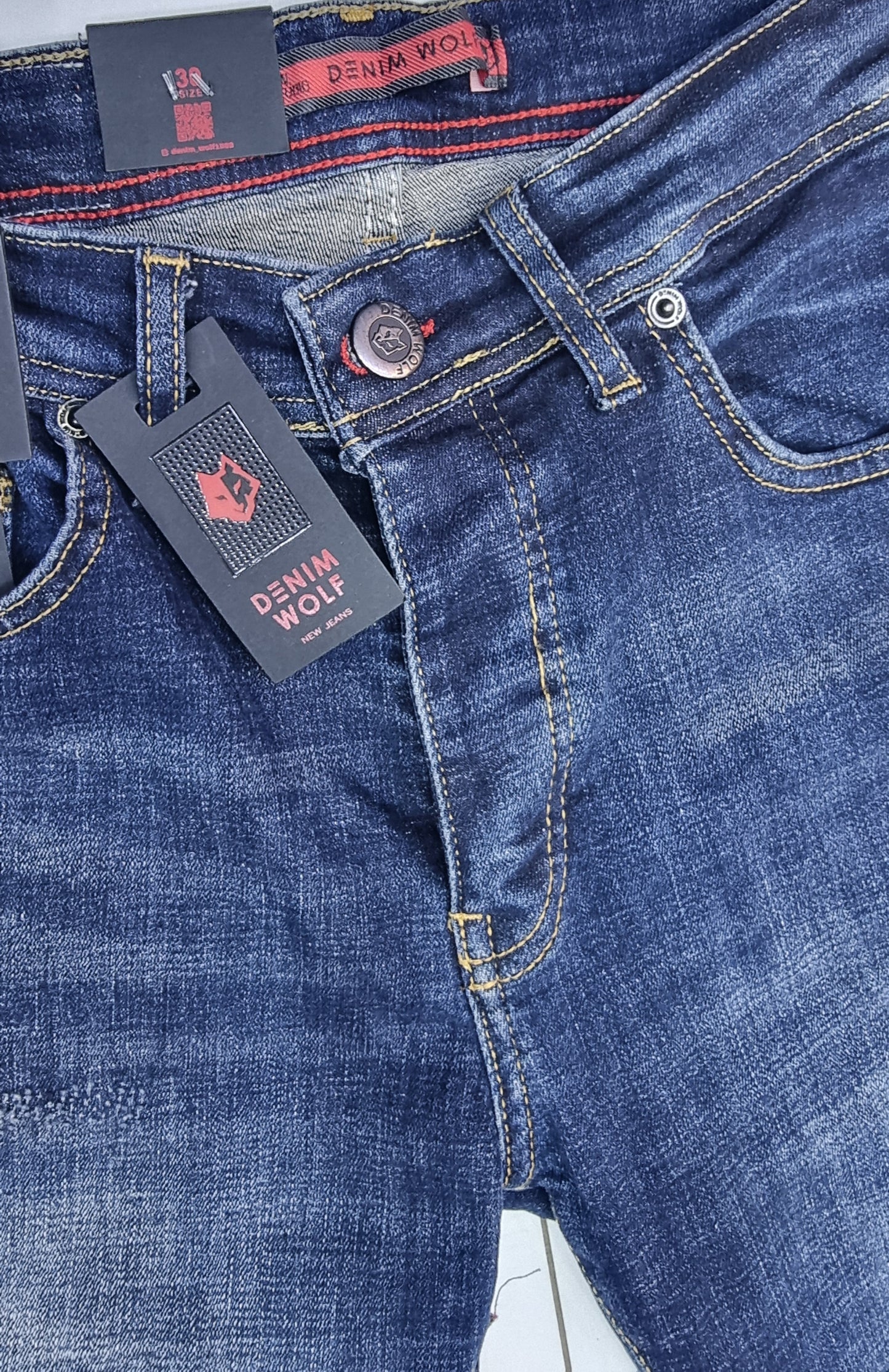 Pantalon jeans Denim Wolf Slim