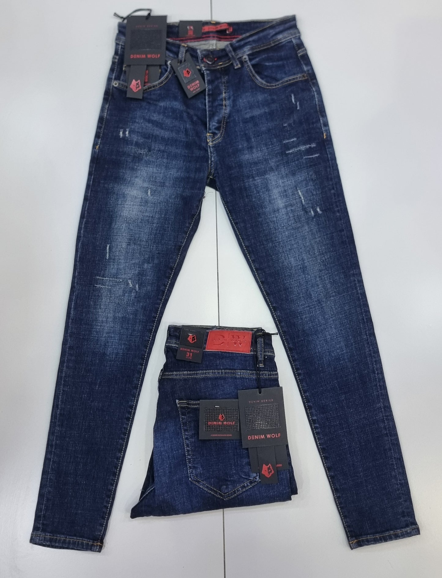 Pantalon jeans Denim Wolf Slim